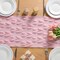 Pink Tulip Table Runner 13 x 72 Inch Soft Plush Faux Fur Jacquard Spring Table Runner Seasonal Summer Floral Kitchen Dining Decoration for Home Indoor Outdoor Party Decor